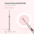 MelodySusie 1.2mm Pear Shape Cuticle Clean Nail Drill Bit 3/32'', Professional - Image 4