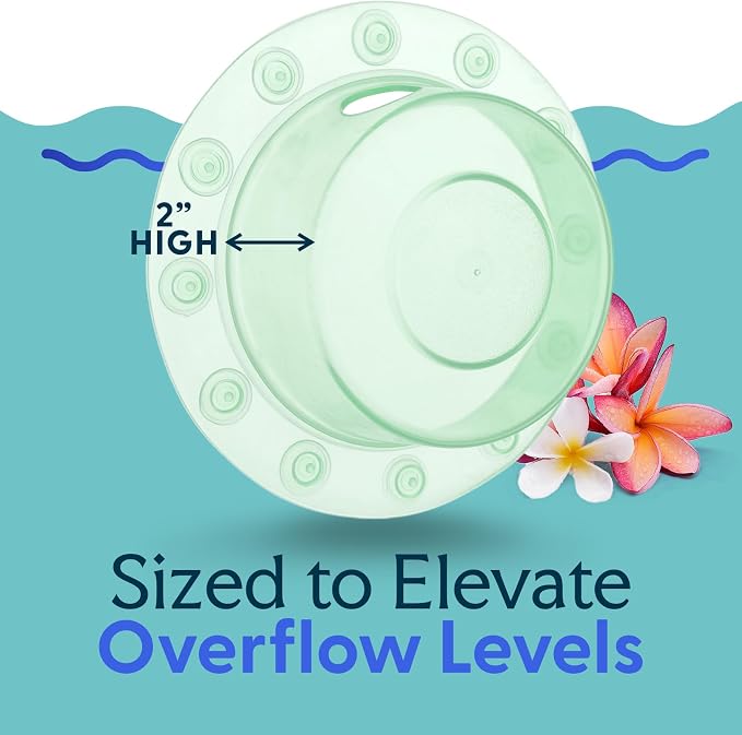SlipX Solutions Bottomless Bath, Essential Overflow Drain Cover - Image 8