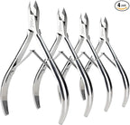 LePinko 4 Packs Upgraded Cuticle Trimmer kit, Sharp Dead Skin Clipper, by LePinkoOnline
