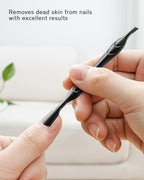 FERYES Cuticle Pusher with Fork, 2-in-1 Cuticle Trimmer Nail Care Tool - Image 5