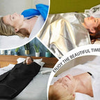 50 Pieces Disposable Plastic Sheeting, Sauna Blanket Liners Side Opening - Image 3