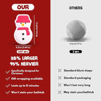 Christmas Bath Bombs Shower Steamers: 6 Pack Handmade Natural Organic Bath Bomb - Image 5