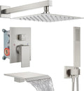 Midanya Shower System with Tub Spout, Bathtub Shower Faucet Set with Square by Midanya