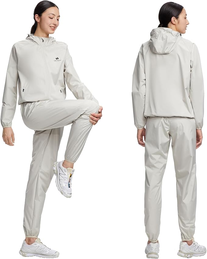 HOTSUIT Sauna Suit Women Machine Washable Sweat Sauna Jacket Pants Anti Rip - Image 2