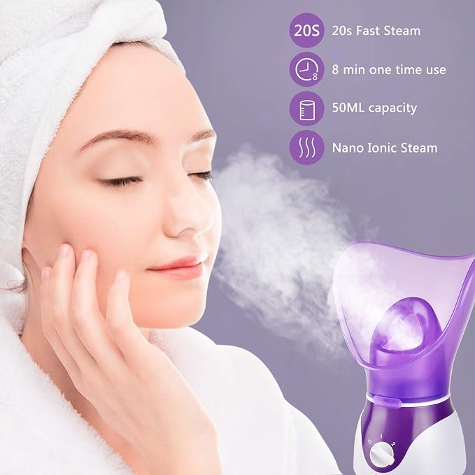 Facial Steamer for Face, Face Steamer for Facial Deep Cleaning, Nano Ionic - Image 5