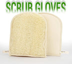 Premium Vietnamese Natural Loofah Gloves – Exfoliating Body Scrubber Mitts - Image 8