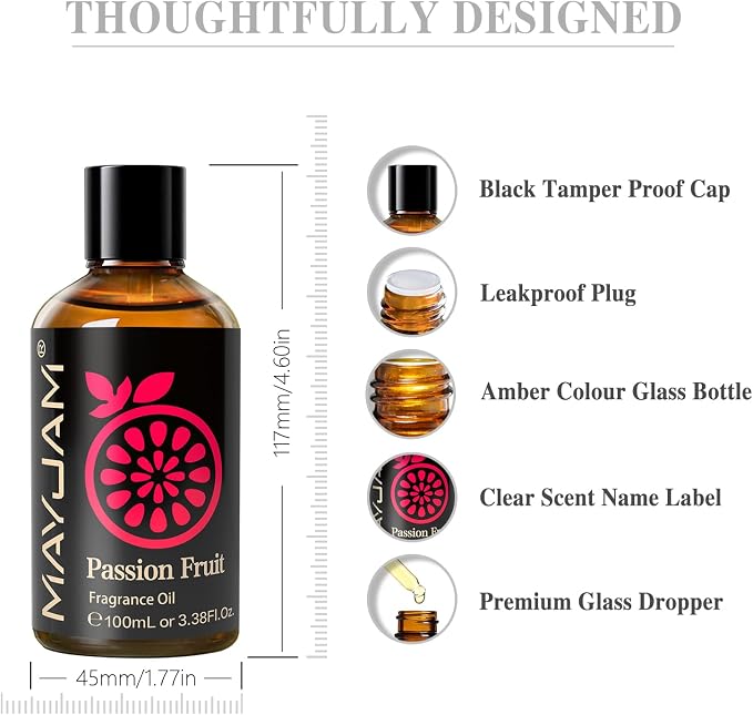 MAYJAM 100ML/3.38FL.OZ Passion Fruit Fragrance Oils - Image 8