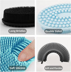 3 Pack Silicone Body Scrubber, Soft Silicone Loofah Silicone Body Brush - Image 2