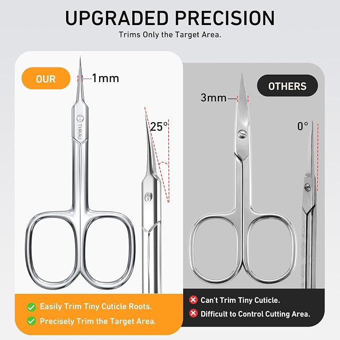 THRAU Cuticle Scissors Extra Fine - Image 2