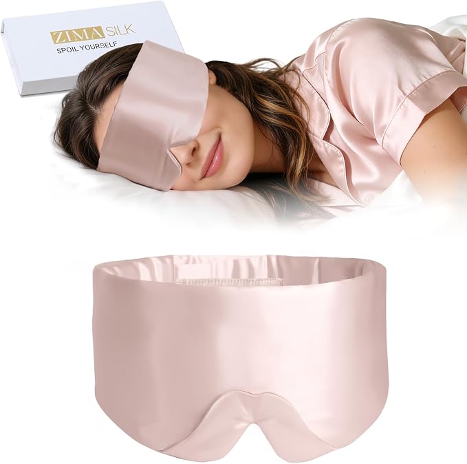 ZIMASILK 100% 22 Momme Mulberry Silk Sleep Mask by ZIMASILK
