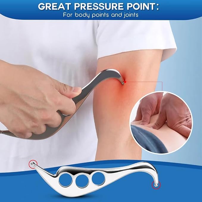Stainless Steel Gua Sha Muscle Scraper Tool, Physical Tools, Guasha Massage - Image 3