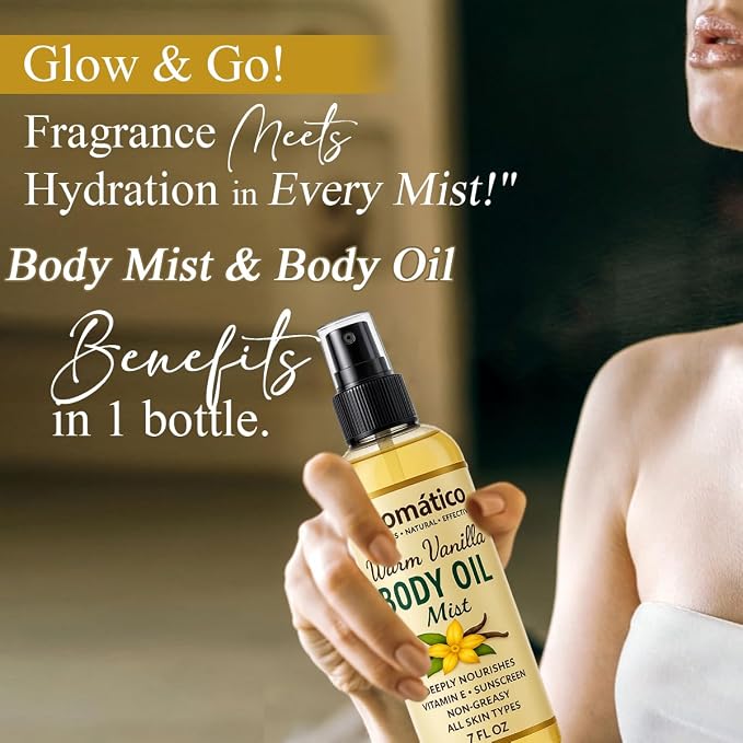 Aromatico Warm Vanilla Body Oil Mist - Image 8