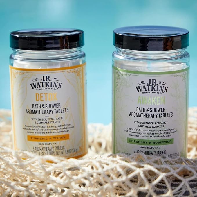 J.R. Watkins Awaken Bath & Shower Aromatherapy Tablets, Rosemary & Rosewood - Image 5