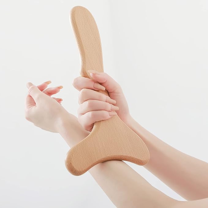 Komogir Wood Therapy Massage Tool Wooden Lymphatic Drainage Massager Body - Image 3
