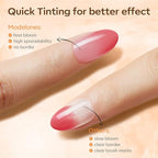 modelones Blooming Gel Nail Polish, 15 ml Clear Nail Art Accessories Stuff - Image 4
