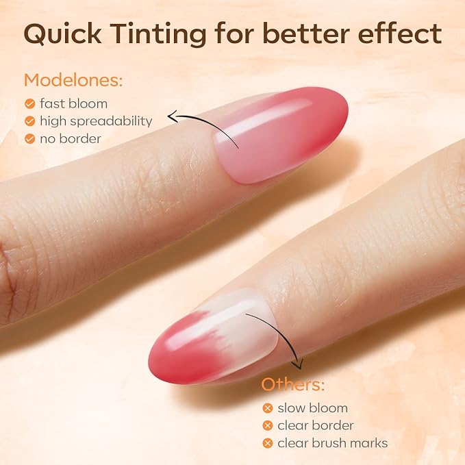 modelones Blooming Gel Nail Polish, 15 ml Clear Nail Art Accessories Stuff - Image 4