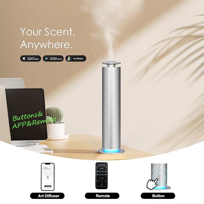 Waterless Essential Oil Diffuser, Long Lasting Aromatherapy Scent Diffuser - Image 4