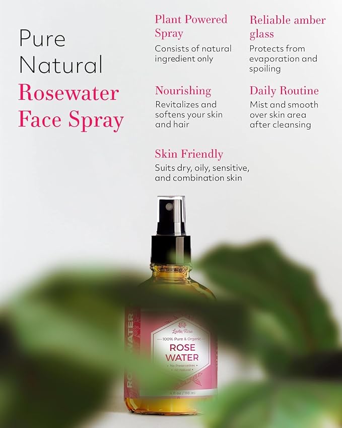 Leven Rose Pure Rose Water Spray - Image 2