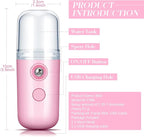Honoson 2 Pack Nano Facial Mister Spray Bottle Handheld Humidifier Portable - Image 2