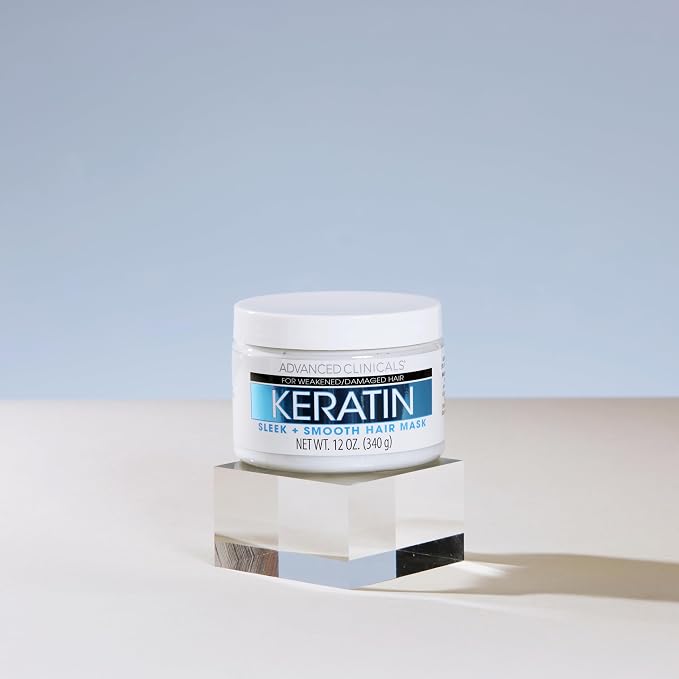 Advanced Clinicals Keratin Hair Mask Treatment, 12 Fl Oz, - Image 8