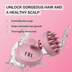 FUL Scalp Massager with Super Soft Silicone Brush - Image 3