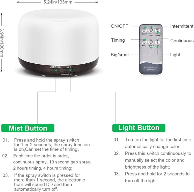 Marchred 300ML Essential Oil Diffuser - Image 5
