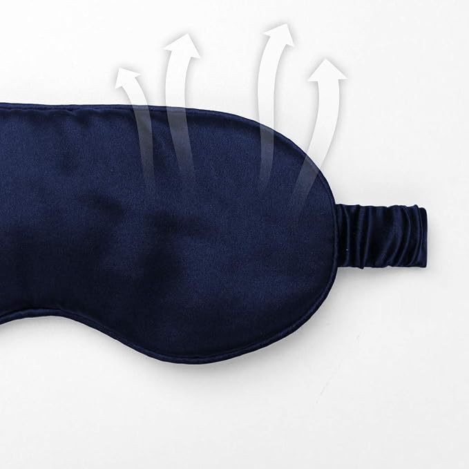 Silk Sleep Mask Light Blocking Luxury 100% Mulberry 19mm Silk Eye Mask Eye - Image 2