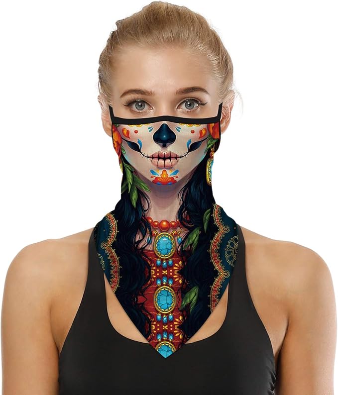 YAYOUREL Neck Gaiter Face Mask Bandanas by YAYOUREL