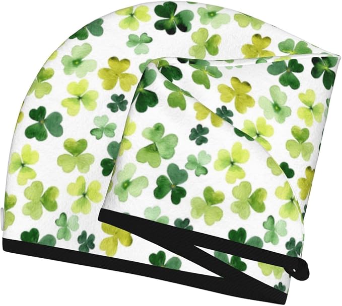 Leaf Hair Towel Wrap Microfiber Fast Drying Hair Turban - Image 6