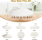 Meartchy Silicone Scalp Massager Shampoo Brush, Scalp Brush - Image 2
