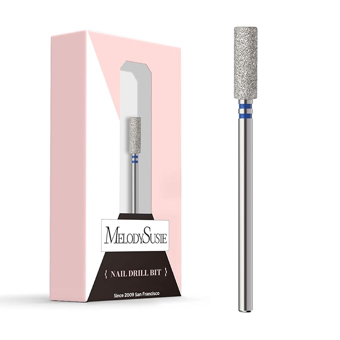 MelodySusie 4mm Barrel Shape Cuticle Clean Nail Drill Bit 3/32'', Professional by MelodySusie