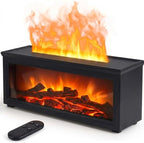 Essential Oil Diffuser, 7-Color Fireplace Fire Flame Aromatherapy Humidifier by Unknown