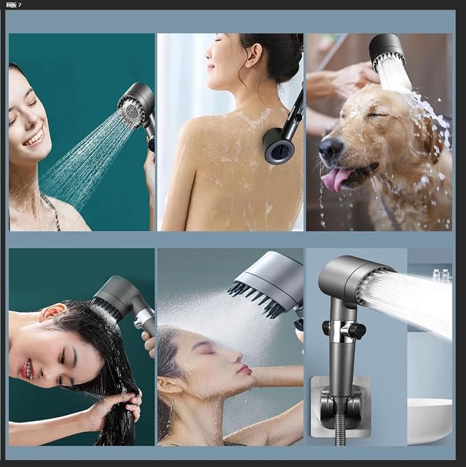 Filtered Shower Head with Handheld, ion High Pressure 4 Spray Mode Showerhead - Image 8