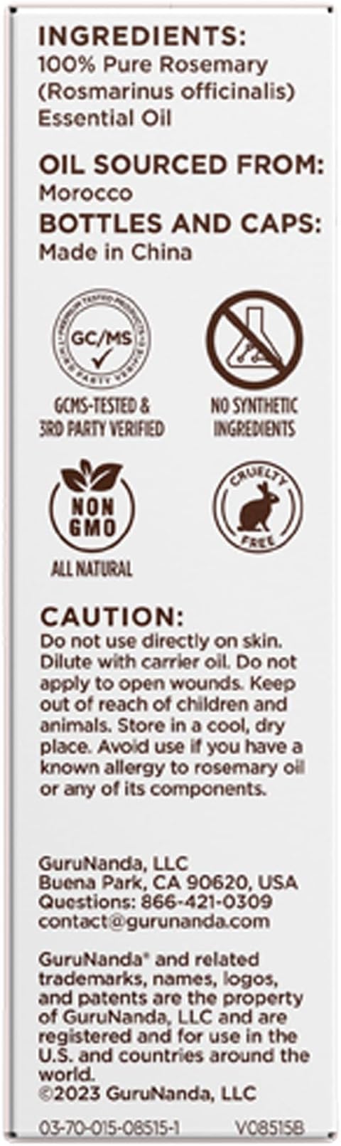 GuruNanda Rosemary Essential Oil - Image 7