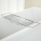 Stainless Steel Bathtub Caddy Tray, Expandable Bath Tub Table, Adjustable - Image 8
