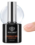 modelones Builder and Gel Top Coat, 15 ML No Wipe Clear Gel Nail Polish Chrome by MODELONES