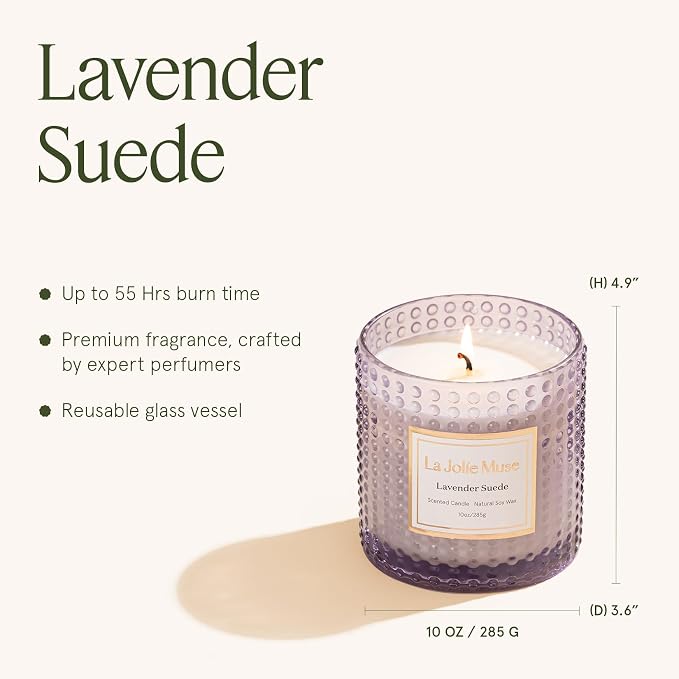 LA JOLIE MUSE Lavender Suede Candle - Image 5