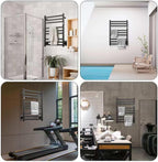 9-Bar Towel Warmer, Wall-Mounted Electric Heated Rack - Image 4
