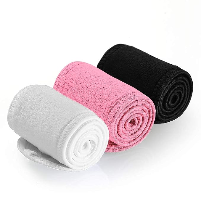 Denfany Spa Headband 3 Pack Ultra Soft Adjustable Face Wash Headband - Image 2