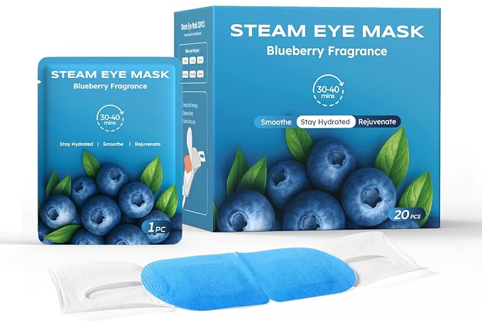 20 Packs Steam Eye Masks for Dry Eyes, Warm Compress Relief for Eye Fatigue & by ProCIV