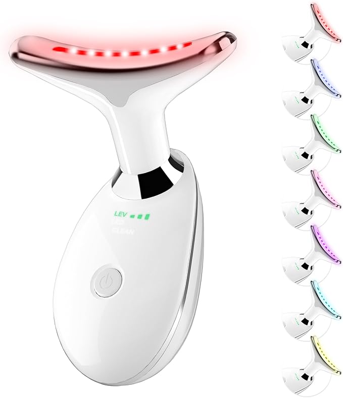 Red Light Therapy for Face, 7 Color LED Facial Light Therapy Wand for Skin Care by Suenohyu