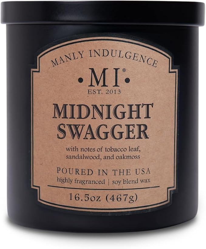 Manly Indulgence Midnight Swagger Scented Candles by ManlyIndulgence