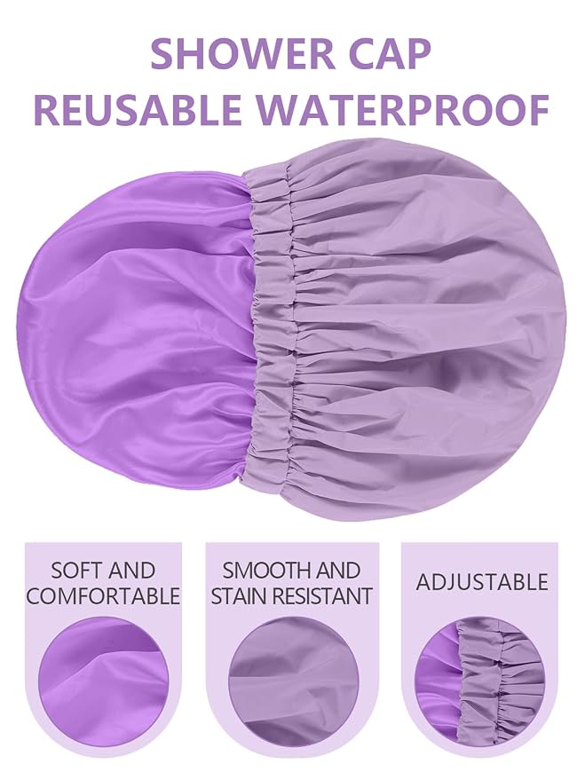 Years calm Reusable Waterproof Shower Caps - Image 4