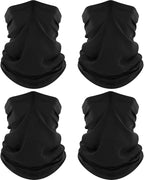 ROXUN 4 Pack Neck Gaiter, Cooling Breathable Face Mask UV Protection Scarf by Roxun