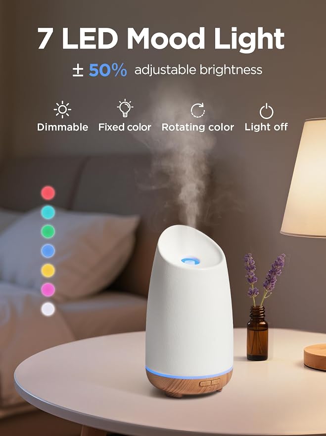 InnoGear 150ml Ceramic Oil Diffuser, Handcrafted Stone Essential Oil Diffuser - Image 3