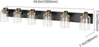 SOLFART Bathroom Vanity Light Black and Brass Bathroom Light fixtures Durable - Image 3