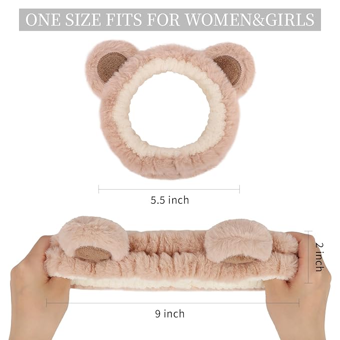 YISSION 4 PCS Plush Animal Headbands - Image 2