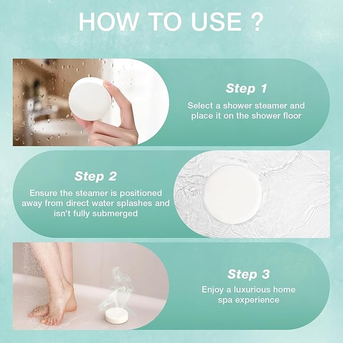 Shower Steamers Aromatherapy -18 Pack Eucalyptus Mint Shower Steamer, Eucalyptus - Image 6