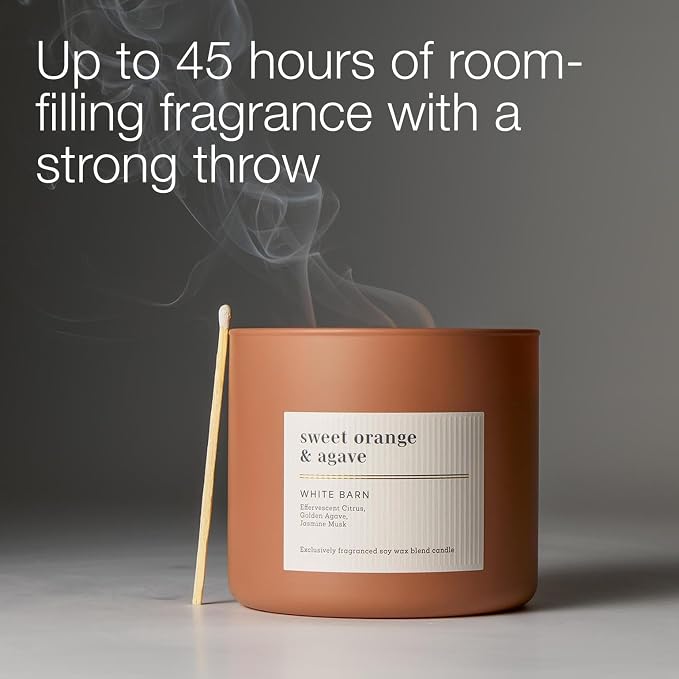 Bath & Body Works 3-Wick Candle, Sweet Orange & Agave Citrus Candle, Strong - Image 5