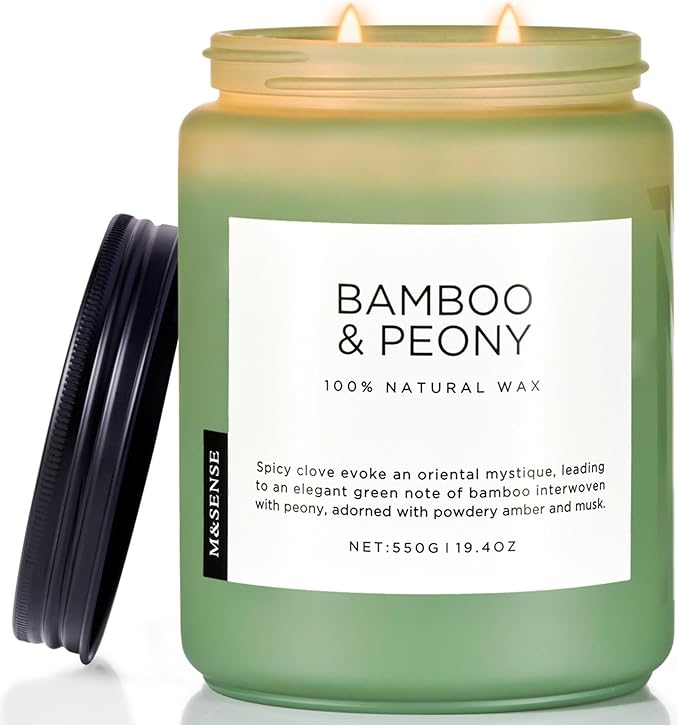 M&SENSE Bamboo Peony Spring Large Candles by MSENSE